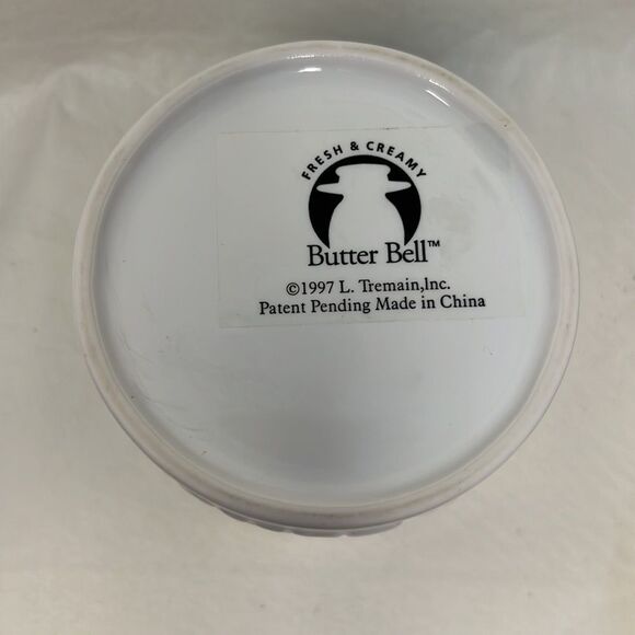 Butter Bell White Crock 1997 Beurre 12 Oz 3 3/4 Round 4 In Tall Ceramic French - Picture 5 of 9